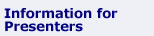 Information for Presenters